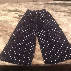 American Eagle XXS wide leg cropped pants